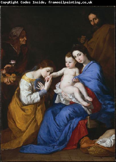 Jose de Ribera Mystische Hochzeit der Hl. Katharina von Alexandrien, Desposorios misticos de Santa Catalina de Alejandria.